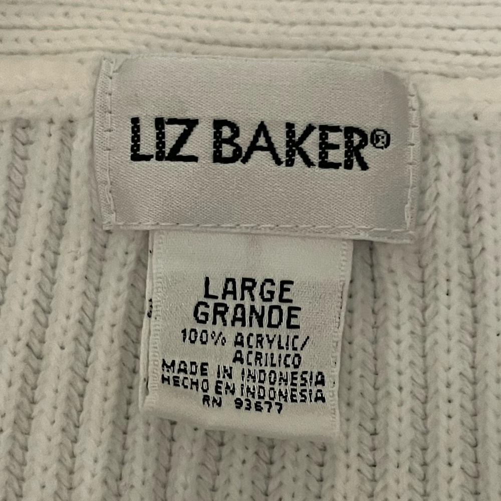 White Button-Up Cardigan - Picture 2 of 6
